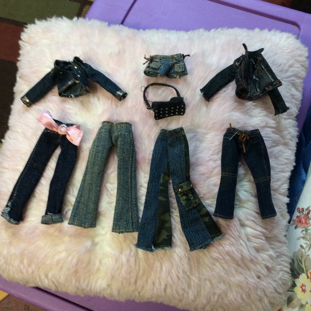 BRATZ Doll Assorted Denim outfit clothing set | Jacket & Jeans bottoms and tops